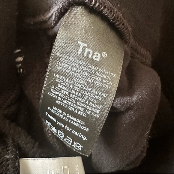 Sz 2XS Aritzia TNA CozyAF Sweatpants / Joggers in Black - Picture 5 of 5